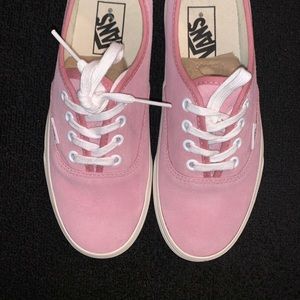PINK SUEDE VANS